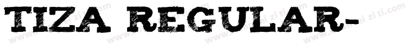 Tiza Regular字体转换